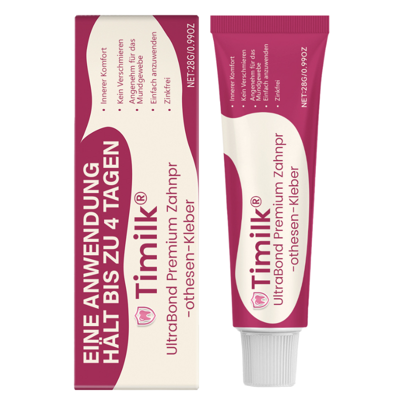 Timilk® UltraBond Premium Denture Adhesive 🔥 FDA Certified (Clinically Proven 4-Day Hold for Secure, Comfortable & Zinc-Free Denture Fit 🦷)🔥