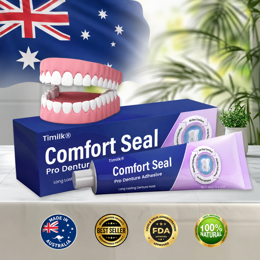 🔥 LIMITED SPECIAL OFFER 🔥 Timilk® Comfort Seal Pro Denture Adhesive🦷💜FDA Certified (Clinically Proven 96-   Hour Lock Hold for   Secure, Comfortable &   Zinc-Free Denture Fit)