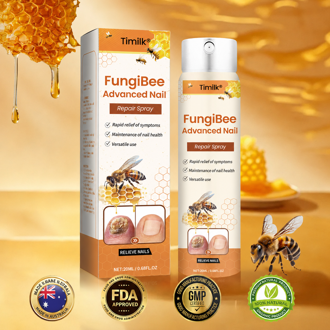 Timilk® FungiBee Advanced Nail Repair Spray